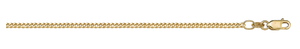 Gold Curb Chain in Yellow or White 1.8mm