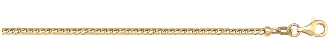 Gold Franco Chain in Yellow or White 2.0mm