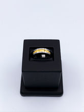 Load image into Gallery viewer, Hammered Finish Gold Plated Tungsten &amp; Tungsten Band
