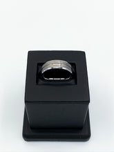 Load image into Gallery viewer, Off Center Brush Tungsten Ring
