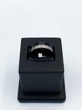 Load image into Gallery viewer, Two-Tone Black Ceramic &amp; Tungsten Ring
