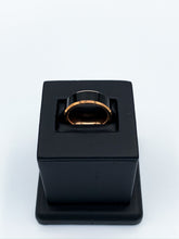 Load image into Gallery viewer, Beveled Black Ceramic &amp; Plated Rose Gold Band
